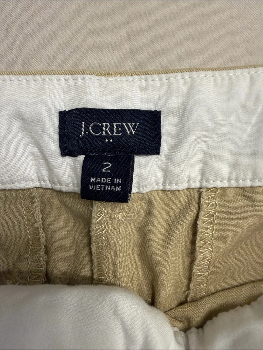 J.Crew Chino Shorts Size 2 Khaki